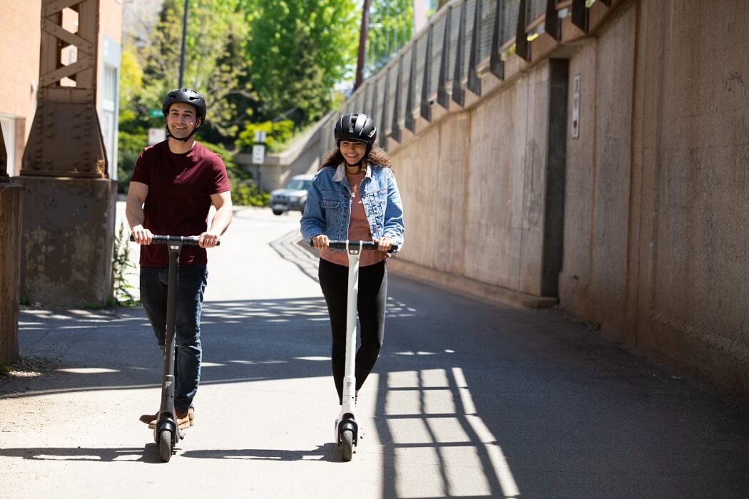 Ride on electric scooter — Mind your surroundings