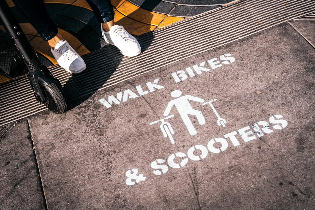 E Scooter Safety — Stay in the Bike Lane
